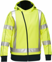 CSA Z96 Class 2 Women's Contoured Full Zip Hooded Sweatshirt with Sherpa Lining