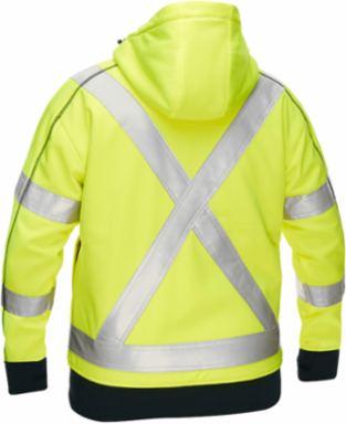 CSA Z96 Class 2 Women's Contoured Full Zip Hooded Sweatshirt with Sherpa Lining