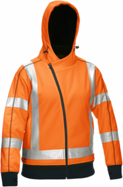 CSA Z96 Class 2 Women's Contoured Full Zip Hooded Sweatshirt with Sherpa Lining