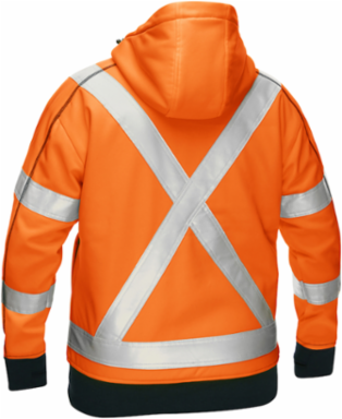 CSA Z96 Class 2 Women's Contoured Full Zip Hooded Sweatshirt with Sherpa Lining