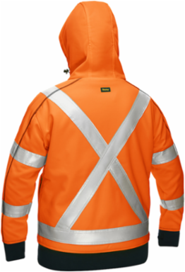 CSA Z96 Class 2 Women's Contoured Full Zip Hooded Sweatshirt with Sherpa Lining