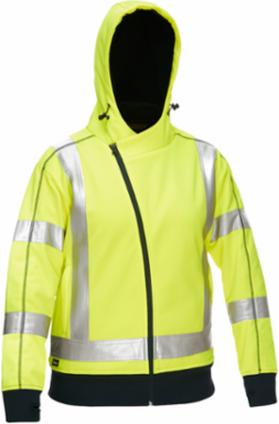 CSA Z96 Class 2 Women's Contoured Full Zip Hooded Sweatshirt with Sherpa Lining