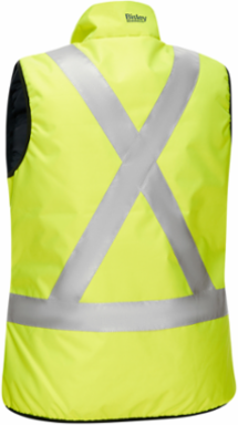 ANSI Type R Class 2 CSA Z96 X-Back Women's Contoured Reversible Puffer Vest