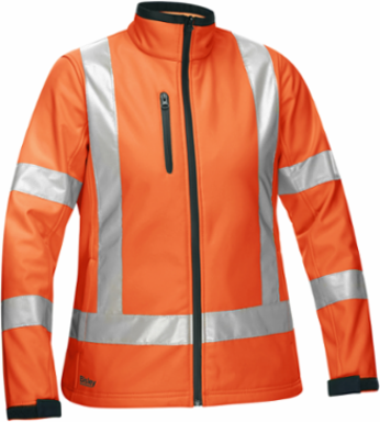 ANSI Type R Class 2 CSA Z96 X-Back Women's Contoured Softshell Jacket