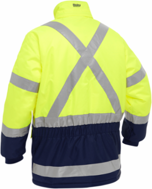 ANSI Type R Class 3 and CSA Z96 Class 2 X-Back Extreme Cold Jacket with Navy Bottom