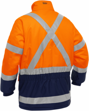 ANSI Type R Class 3 and CSA Z96 Class 2 X-Back Extreme Cold Jacket with Navy Bottom