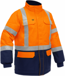 ANSI Type R Class 3 and CSA Z96 Class 2 X-Back Extreme Cold Jacket with Navy Bottom