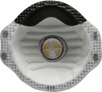 Deluxe N95 Disposable Respirator with Butterfly Valve, Nuisance Level for OV-AG-Ozone and FR Material - 10 Pack