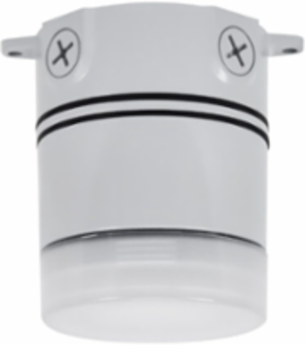 Vapourproof LED DVAKSX-LED14 14W 120-277V 5000K Dove Gray Finish Dimmable Frosted Glass Lens Ceiling Mount