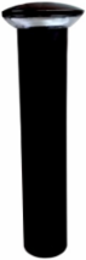 Bollard LED RAY6-LED25A8 25A8W 120-277V 4000K Matte Black Finish Dimmable