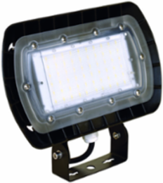 Wall Light LED ORA3-LED50 50W 120-277V 4000K Matte Black Finish Dimmable and Knuckle Mount with 90 Degree Elbow Arm