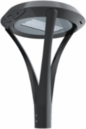 Area Light LED SKY-LED75 75W 120-277V 4000K Type II Distribution Sparkling Silver Finish Dimmable Post-top 3 Arms