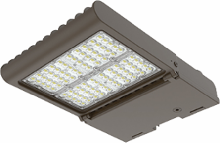 Flood Light LED FL5S-LED100 100W 120-277V 5000K Type V Distribution Bronze Finish Dimmable with Photocell