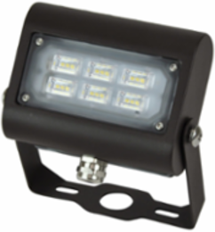 LED Flood Light 16W 1900 Lumens 120-277V Dimmable Gooseneck Arm Bronze Finish