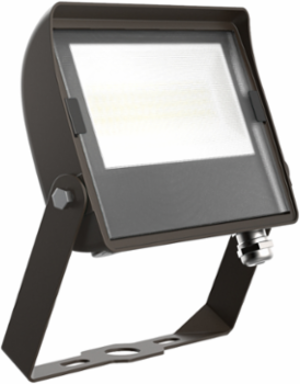 LED Flood Light 31W 120-277V 5000K Matte Black Gooseneck Arm