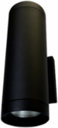 Wall Light LED WRUD6-LED60 60W 347V 3000K Medium Beam Sand Textured Black Finish