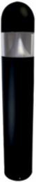 Bollard LED P6RD-LED W 120-277V 5000K Sand Textured Black Finish