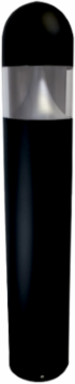 Bollard LED P6RD-LED W 120-277V 4000K 180 Cutoff Sand Textured Black Finish
