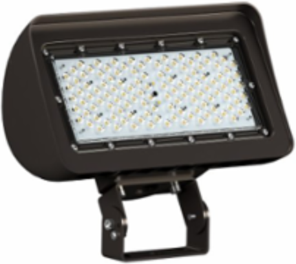 Flood Light LED RFL3V-LED80 80W 347V 4000K Wide Beam White Finish Dimmable