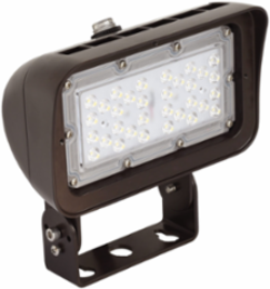 Flood Light LED RFL1V-LED20 20W 120-277V 5000K Narrow Beam Bronze Finish Dimmable with Photocell