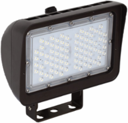Flood Light LED RFL2V-LED50 50W 347V 4000K Wide Beam Bronze Finish Dimmable with Photocell