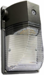 Wall Light LED WL-LED26 26W 120-277V Variable Temp Bronze Finish Dimmable with Photocell Clear Lens