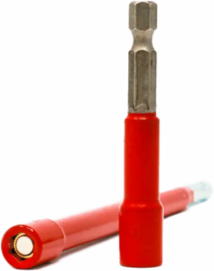HEX BIT - 1/4" RED X 6"
