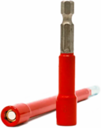 HEX BIT - 1/4" RED X 6"