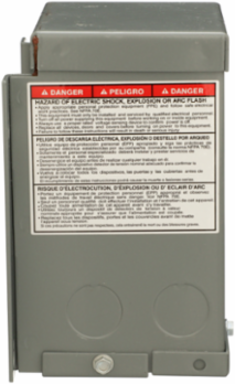 Buck Boost Transformer 0.1 kVA 1 Phase 120x240V Primary 12/24V Secondary NEMA 3R 55°C Rise