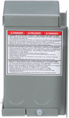 Transformer, dry type, encapsulated, 0.1kVA, 1 phase, 600V primary, 120/240V secondary, 2A, 55C rise [TAA]