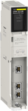 Quantum RIO Drop Adaptor, 3 Ports, Ethernet IP/Modbus TCP, IP20