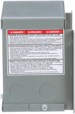 Buck & Boost Transformer 0.15 kVA 1 Phase 120x240V NEMA 3R 55°C Rise