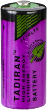 Lithium-Thionyl Chloride Battery 3.6V 1.7Ah, Toxic Heavy Metal Free