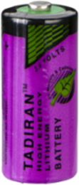 Lithium-Thionyl Chloride Battery 3.6V 1.7Ah, Toxic Heavy Metal Free