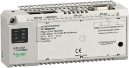 Modicon Momentum Unity M1E Processor, IP20 Rated, Width 144 mm, Weight 0.163 kg