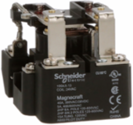 Power relay, SE Relays, DPDT, 40A, 24 VAC, open type, heavy duty