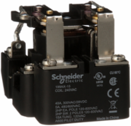 Power relay, SE Relays, DPDT, 40A, 240 VAC, open type, heavy duty