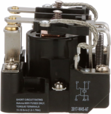 Power Relay, DPST-NO, open cover type, screw terminal, 40A, 120V AC, 2NO