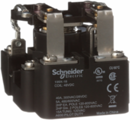 Power relay, SE Relays, DPDT, 40A, 24 VDC, open type, heavy duty