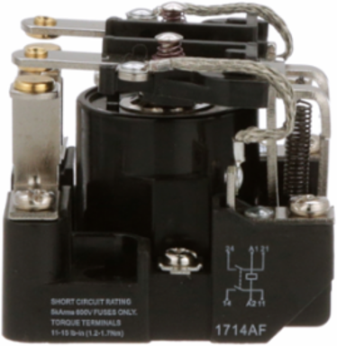 Power Relay, DPST-NO, open cover type, screw terminal, 40A, 24V DC, 1NO
