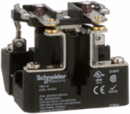 Power Relay, DPST-NO, open cover type, screw terminal, 40A, 24V DC, 1NO