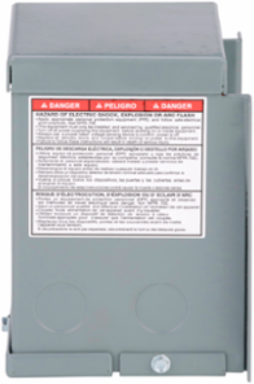 Dry Sealed Transformer 0.25 kVA 1 Phase 240/480V NEMA 3R Wall Mounted