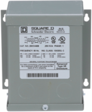 Buck & Boost Transformer 0.25 kVA, 120x240V Primary, 16/32V Secondary, NEMA 3R, 80°C Rise