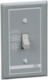 FHP Manual Starter 1P Toggle Switch 16A 277VAC Flush Mounted