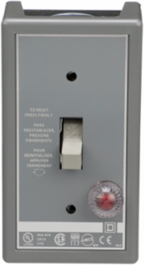 Manual Starter 1 HP 16A 2-Pole NEMA 1 with Toggle Switch and Red Indicator