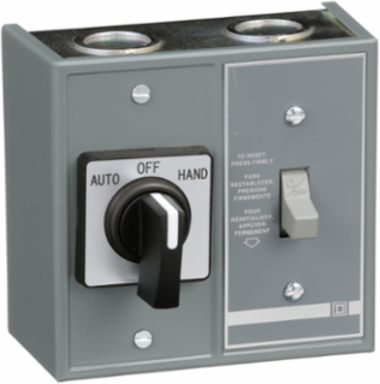 Duplex Manual Starter 1HP at 277VAC, 16A, NEMA 1, Toggle Switch