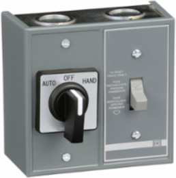 Duplex Manual Starter 1HP at 277VAC, 16A, NEMA 1, Toggle Switch