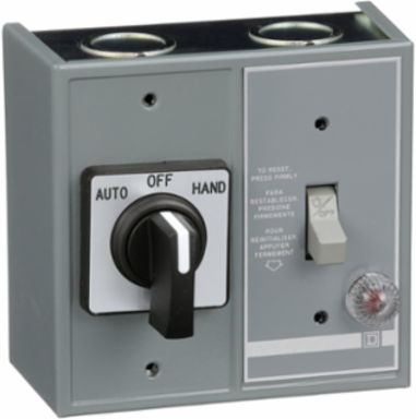 Duplex Manual Starter 16A, 1 Pole, 1 HP at 277VAC, NEMA 1