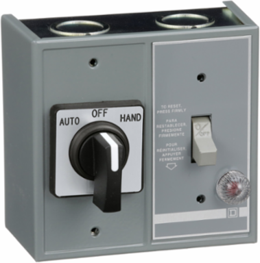 Duplex Manual Starter 16A, 1 Pole, 1 HP at 277VAC, NEMA 1