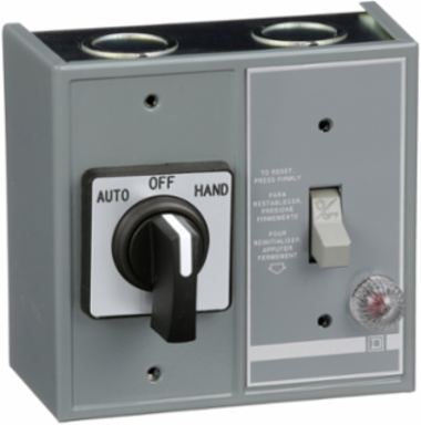 Manual Starter 1 HP 277 VAC 16A NEMA 1 Duplex with Green Indicator